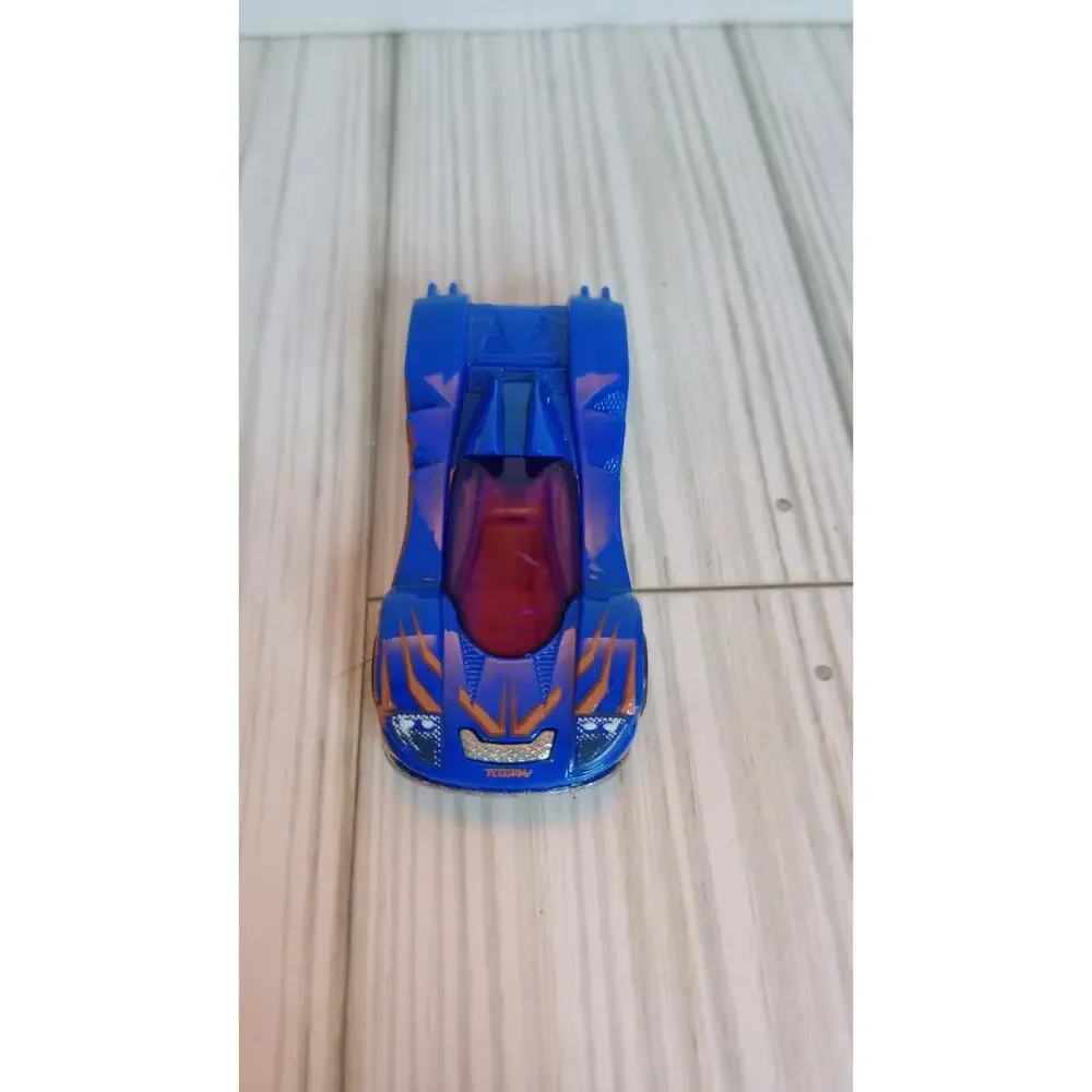 Hot Wheels Teegray Mattel Sports Car, 1:64 Scale Loose Blue Miniature Toy Car